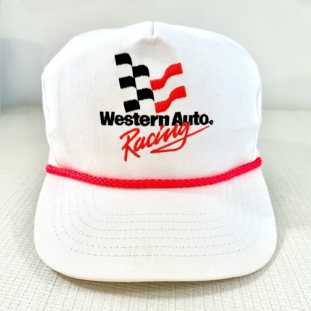 Vintage Western Auto Racing Snap Back Hat